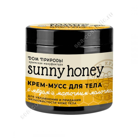Крем-мусс для тела Увлажнение мед и маточное молочко, 200г 